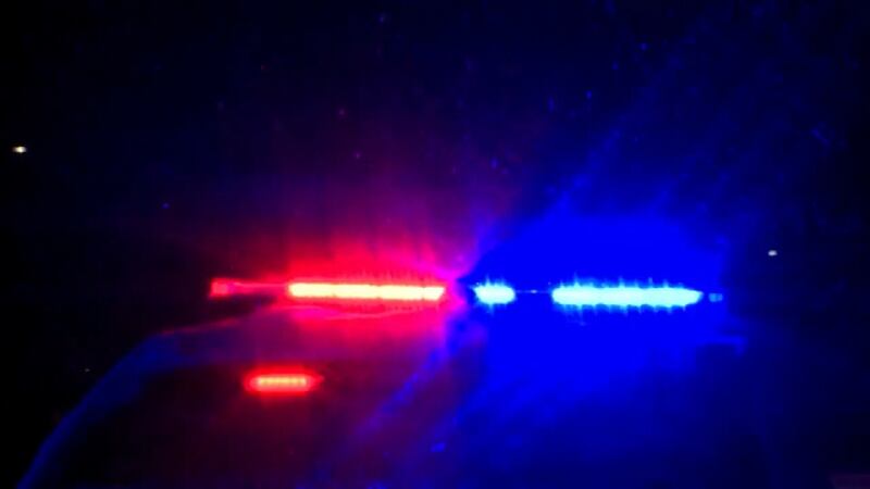 Shot of police lights.
