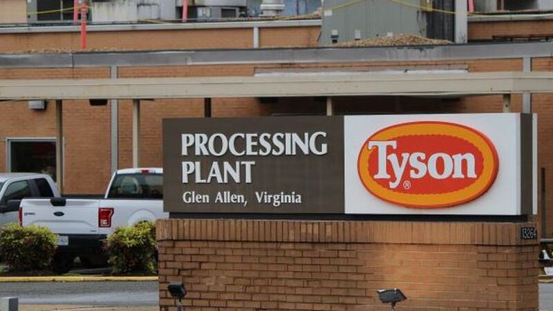 The Tyson processing plant in Glen Allen is one of 122 meat processing facilities in Virginia....