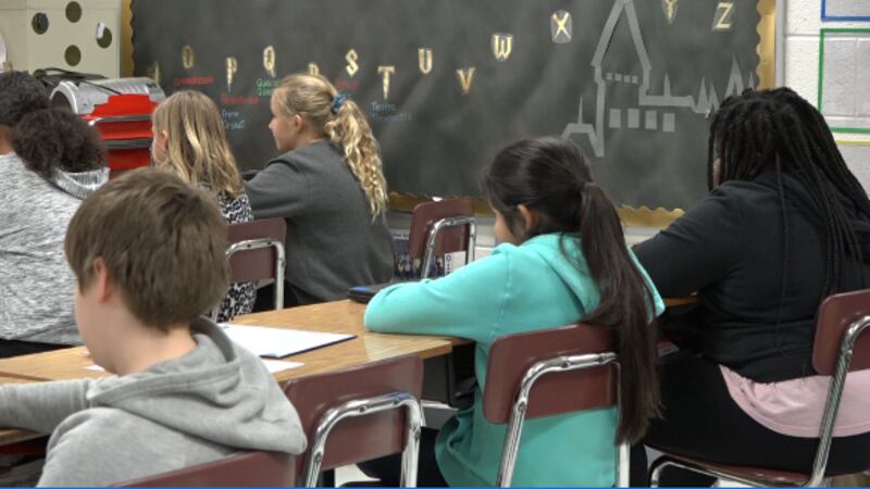Students in a classroom at William Perry Elementary School. | Credit: WHSV