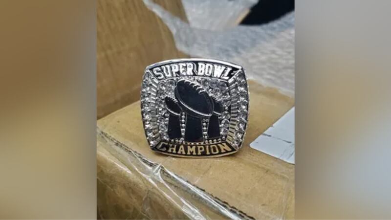 Border authorities seized more than 400 fake Super Bowl championship rings that were headed to...
