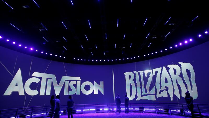 The Activision Blizzard Booth during the Electronic Entertainment Expo in Los Angeles, June...