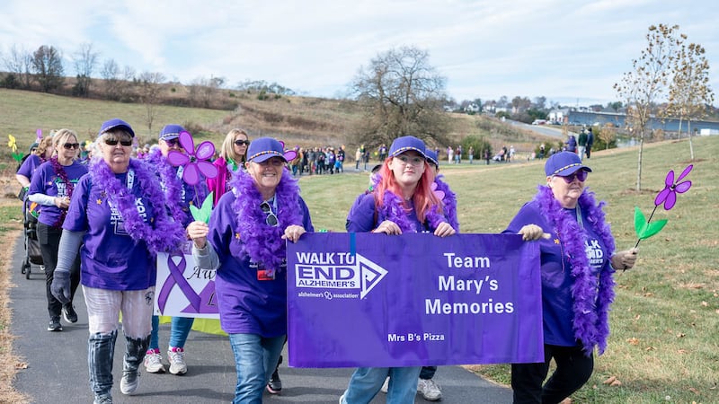 Mary's Memories Team during the Walk to End Alzheimer's event.