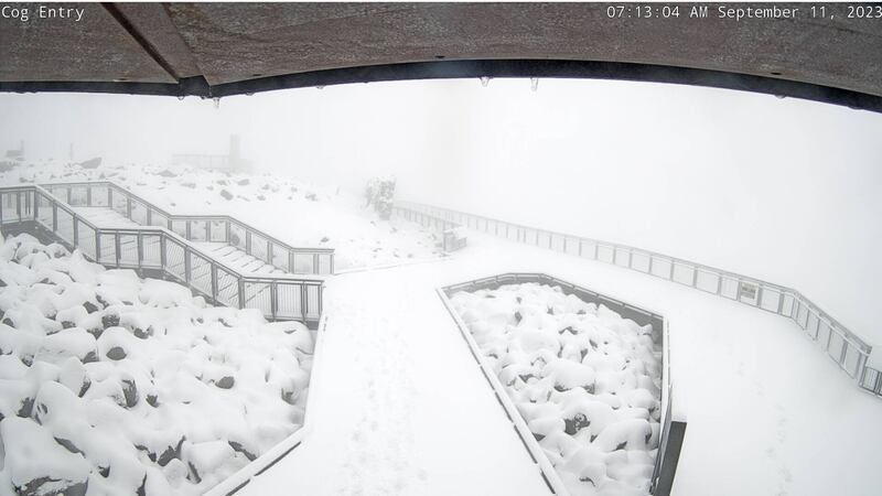 Snow on Pikes Peak 9/11/23